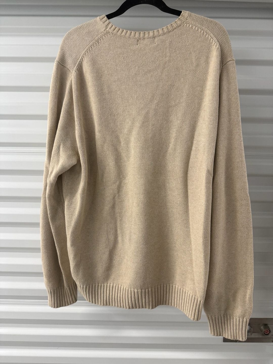 Polo Ralph Lauren Sweater Size XL Tan Crewneck Cotton 4