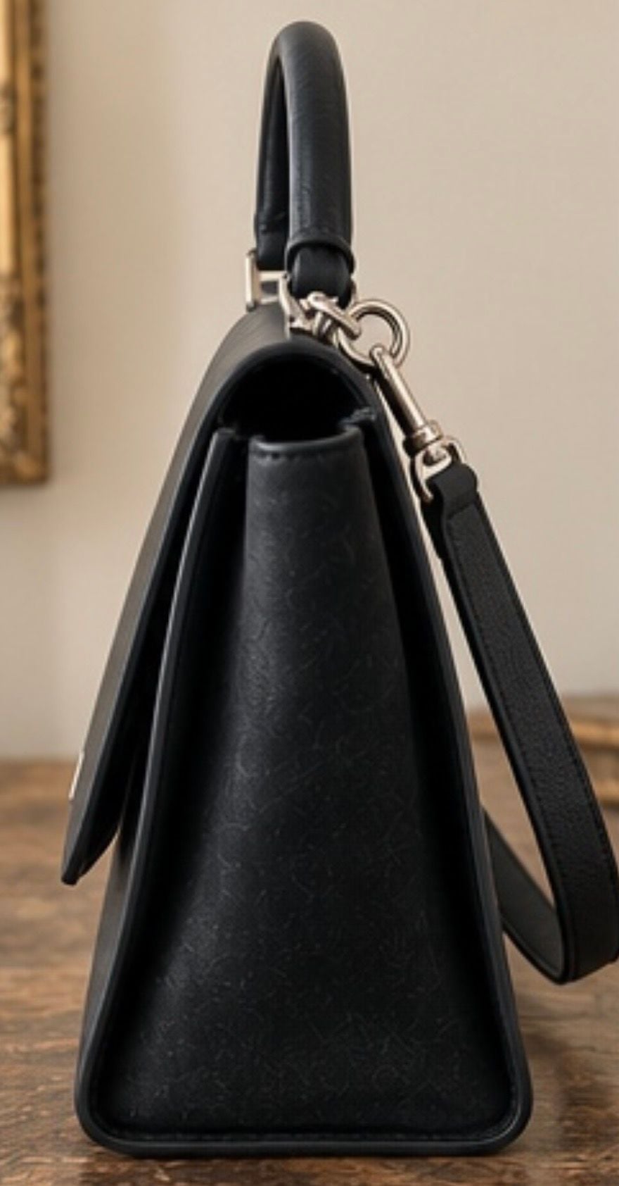 Céline Black Leather Handbag 4