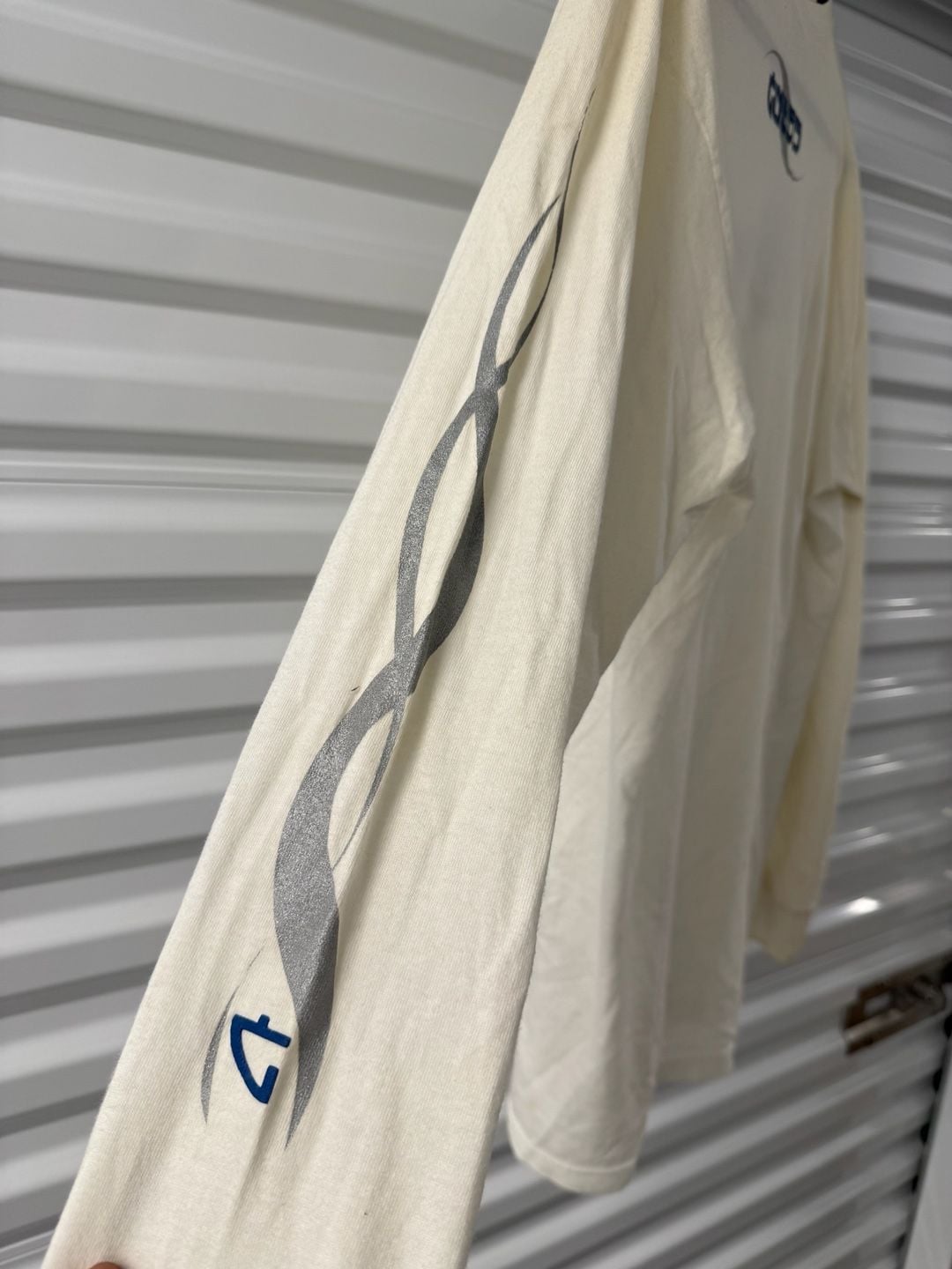 Guess U.S.A. Long Sleeve Graphic T-Shirt Size M Off White 5