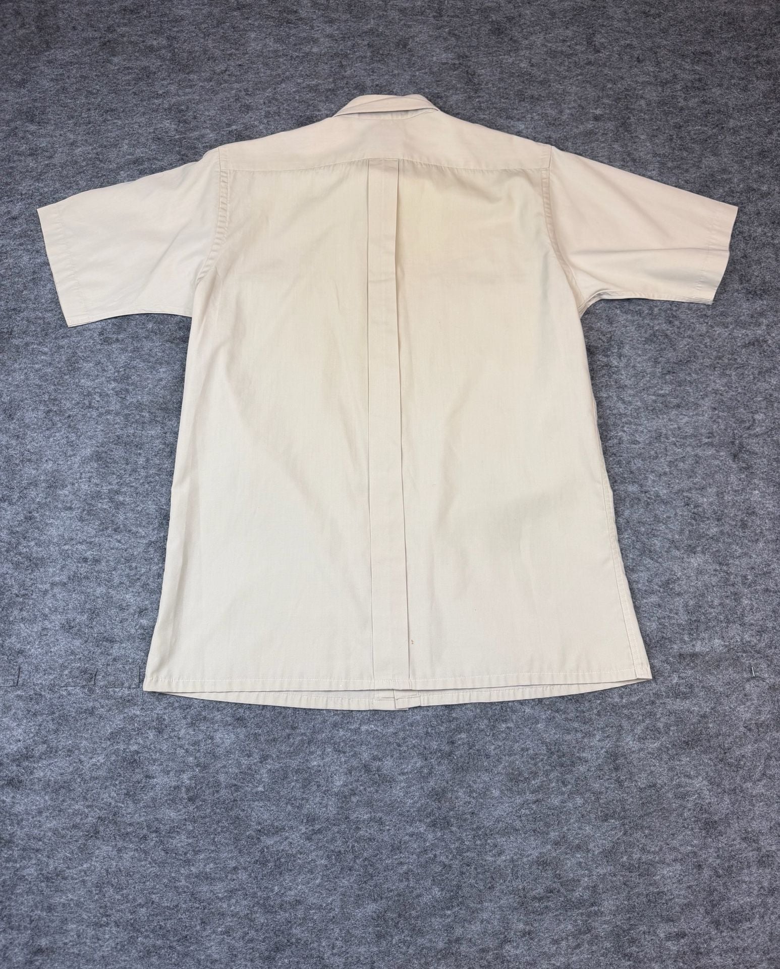 Christian Dior Short Sleeve Button Up Shirt Size M Tan 10