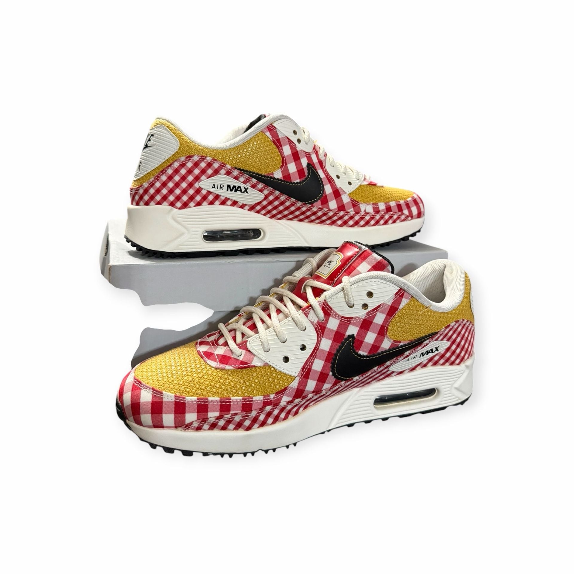 Nike Air Max 90 G NRG Family Picnic Yellow Gingham - 9M 3