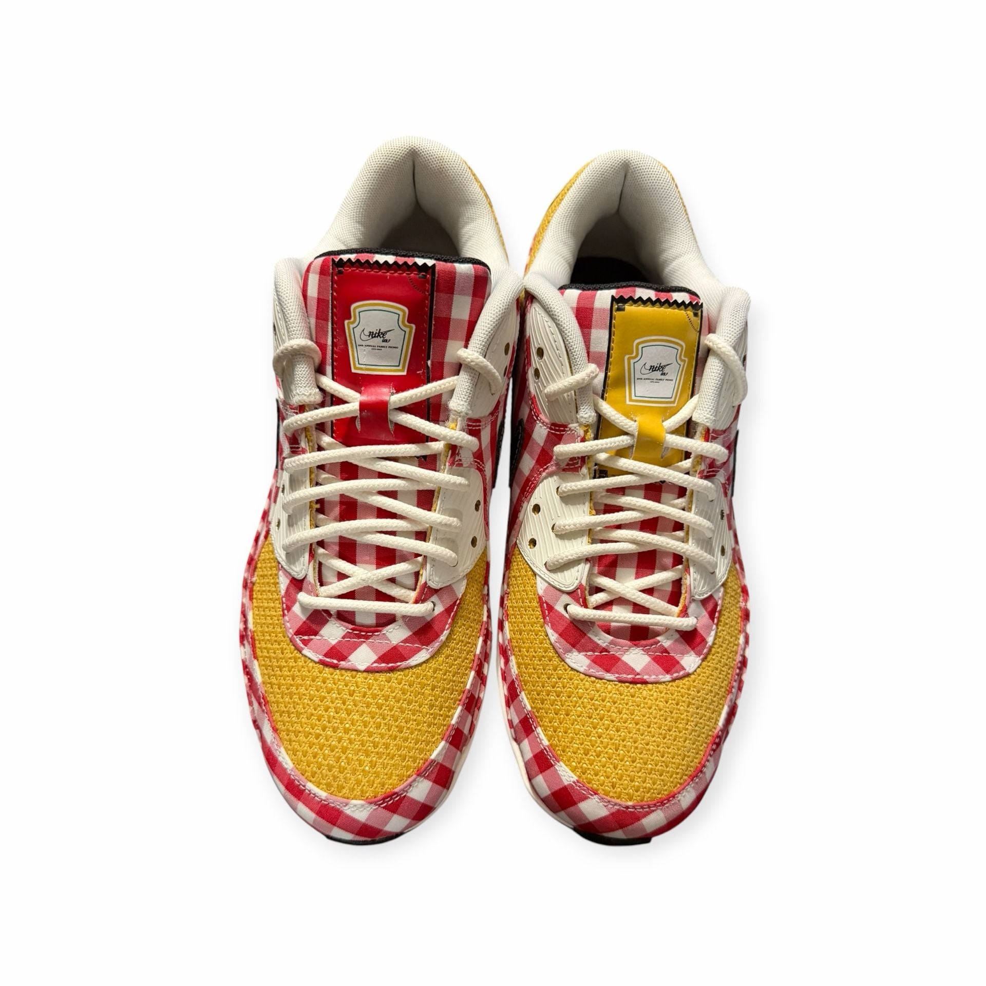 Nike Air Max 90 G NRG Family Picnic Yellow Gingham - 9M 5