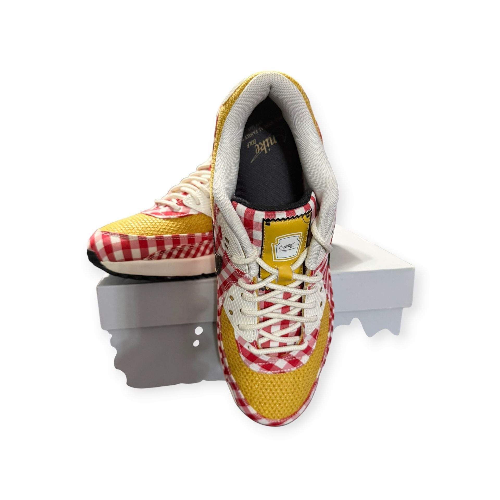 Nike Air Max 90 G NRG Family Picnic Yellow Gingham - 9M 7
