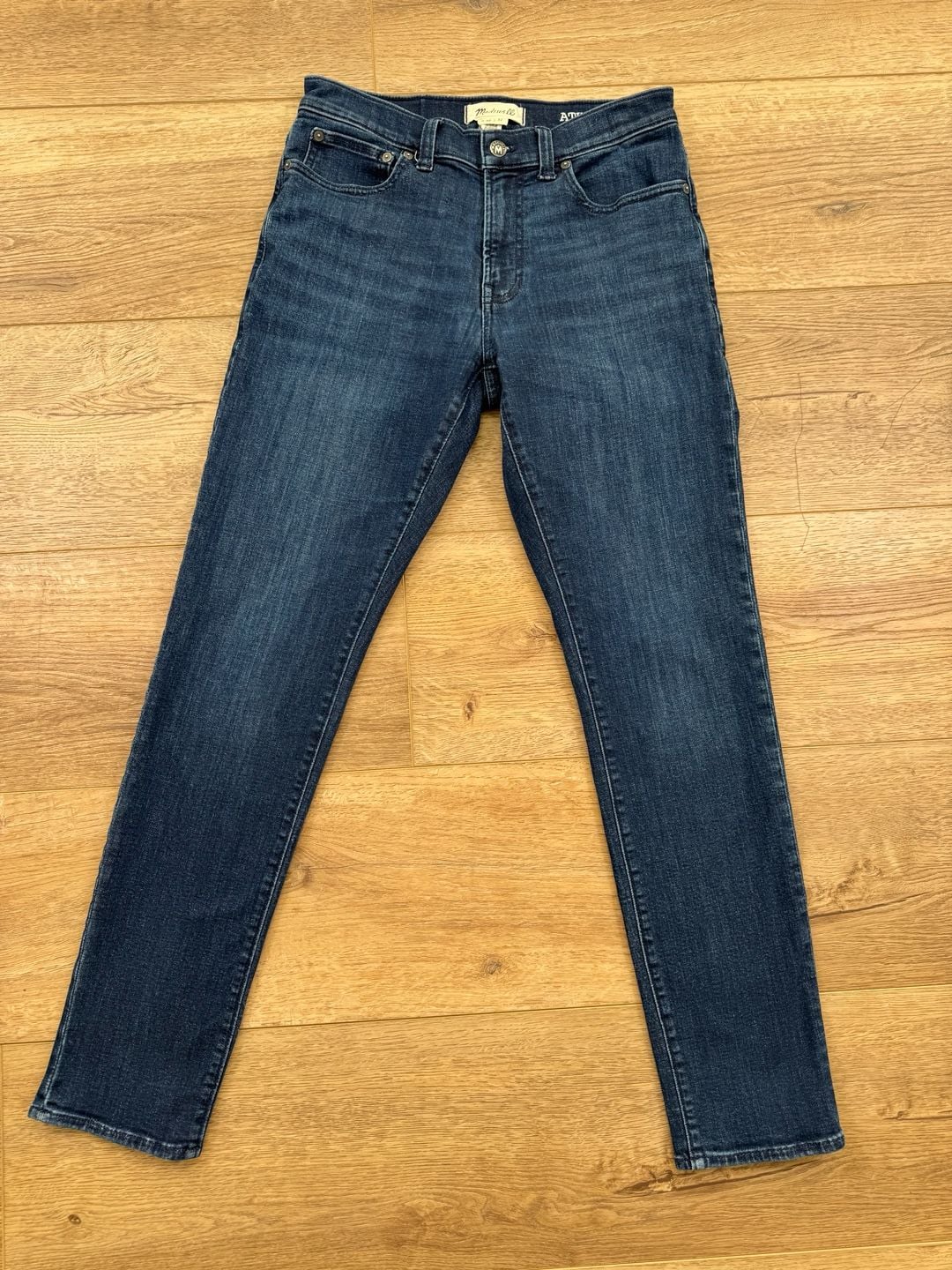 Madewell Men’s Athletic Slim Jeans Dark Wash COOLMAX Stretch Denim 30x32
3