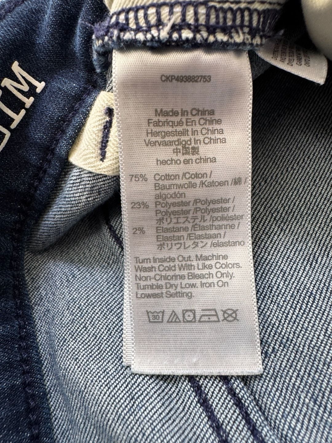 Madewell Men’s Athletic Slim Jeans Dark Wash COOLMAX Stretch Denim 30x32
9