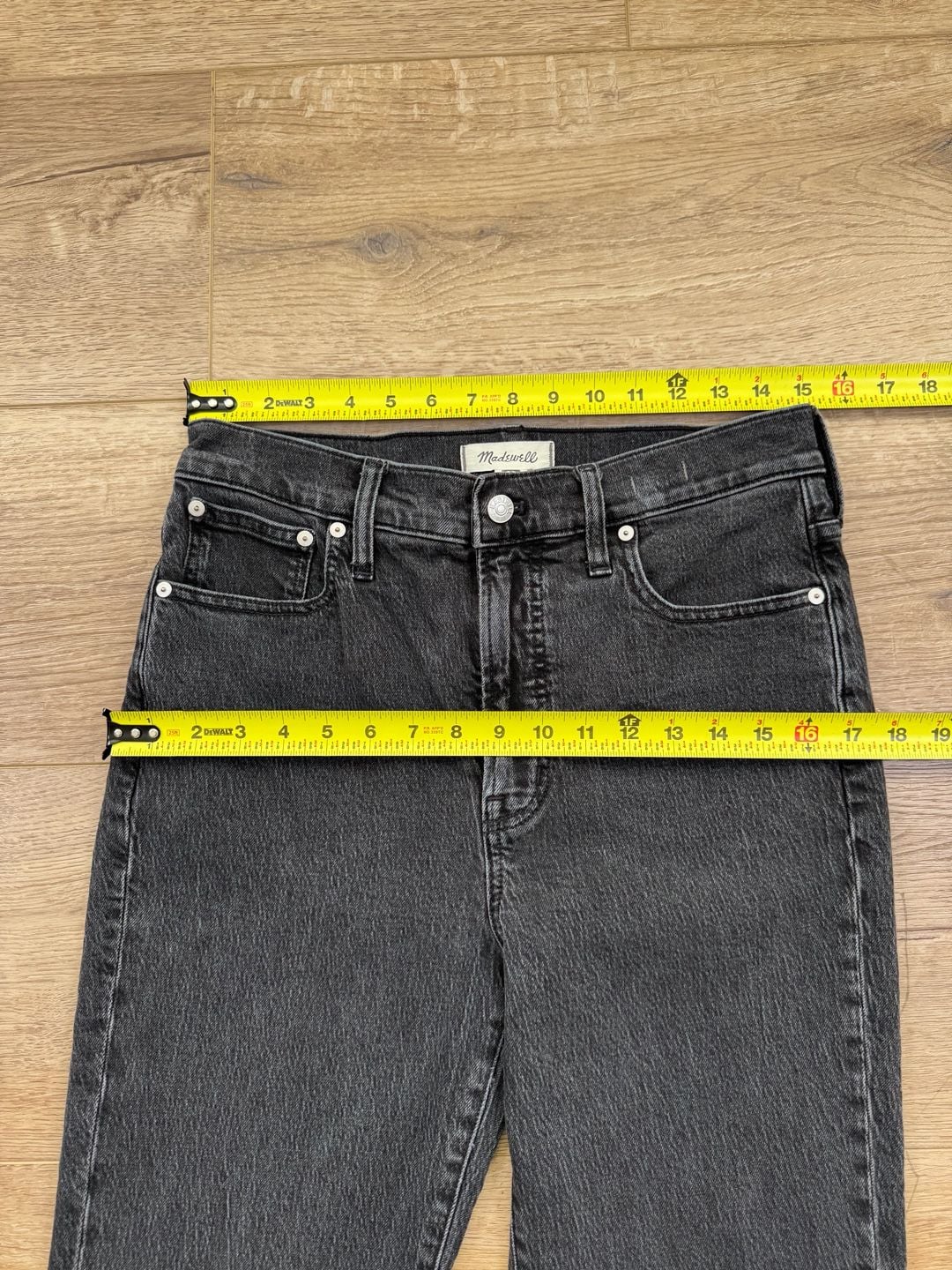 Madewell The Perfect Vintage Jean Women’s 29 Faded Black High Rise 9