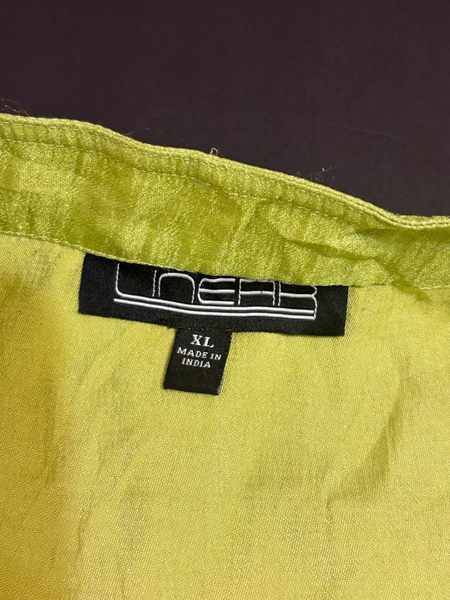 Linea Jacket Size XL Green Crinkled Utility Button Down Drawstring Waist 3