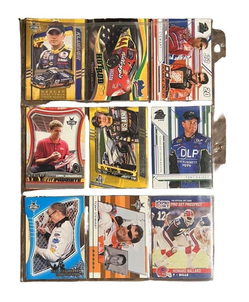 Assorted NASCAR and Football Trading Card Lot 2