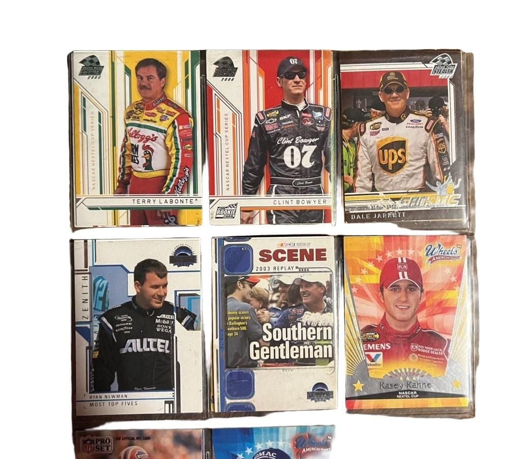 Assorted NASCAR and Football Trading Card Lot 3