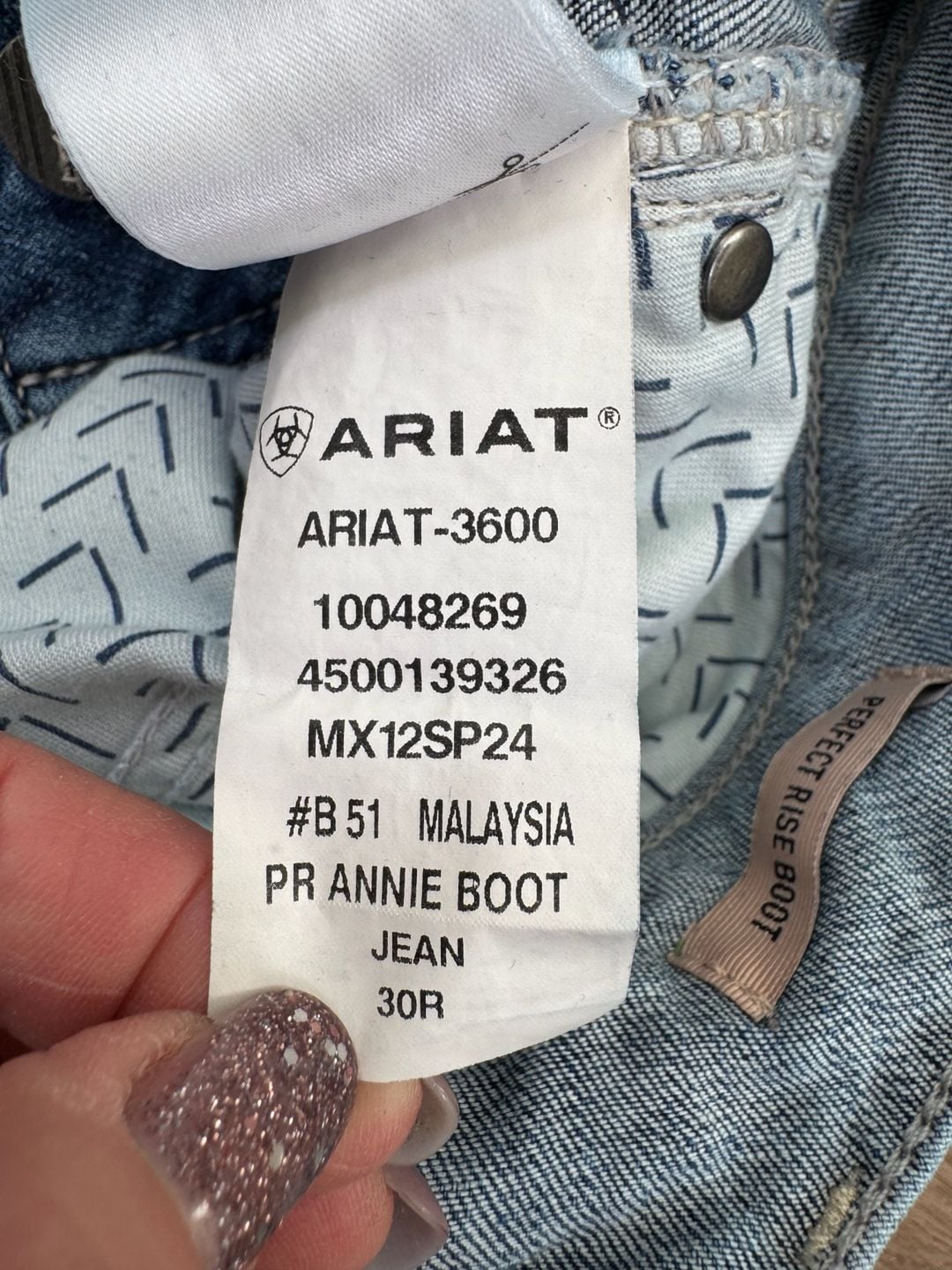 Ariat R.E.A.L. Annie Perfect Rise Bootcut Jeans 30R 9