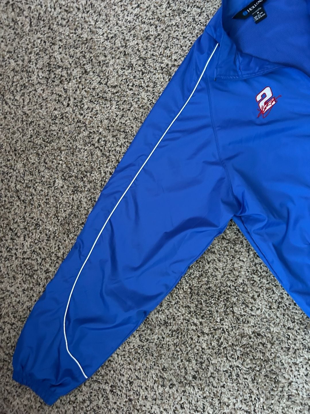 Holloway Miller Lite NASCAR Racing Windbreaker Jacket Size M Blue 5
