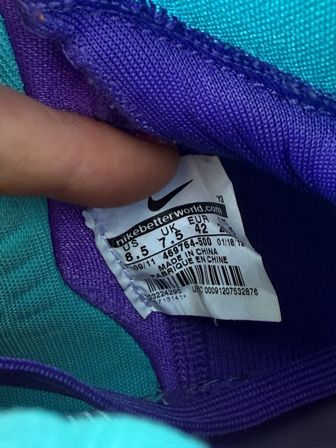 Nike LeBron 9 Purple Blue Basketball Shoes 6