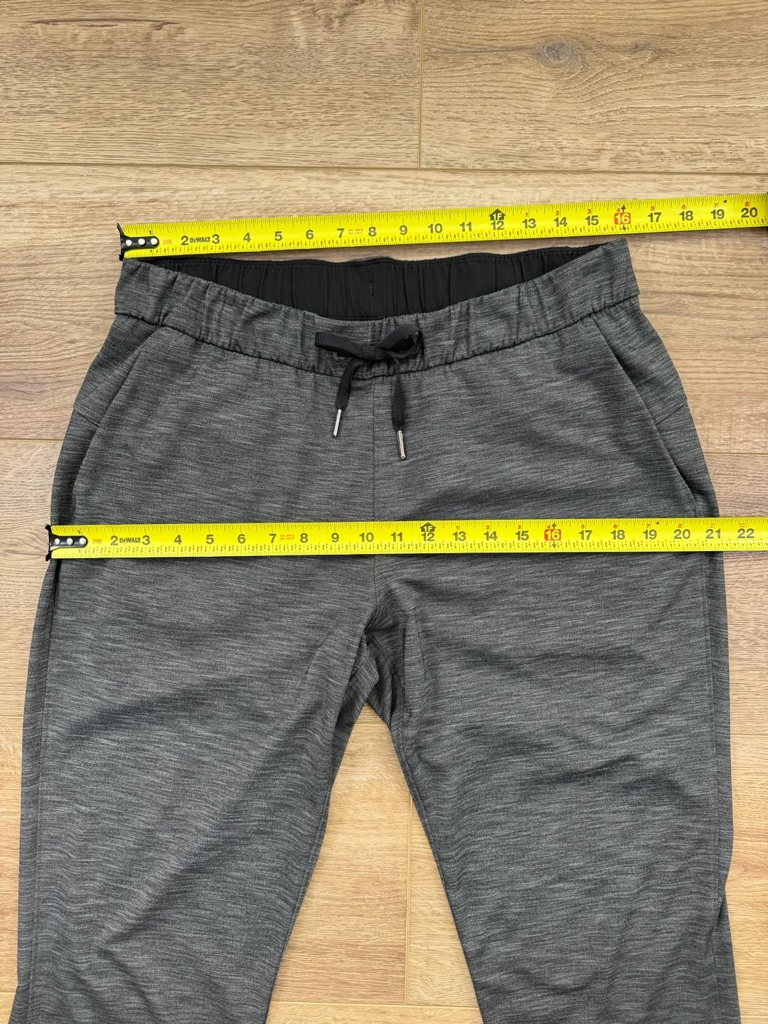 Lululemon Women’s Heathered Gray Drawstring Stretch Pants Size 10 7