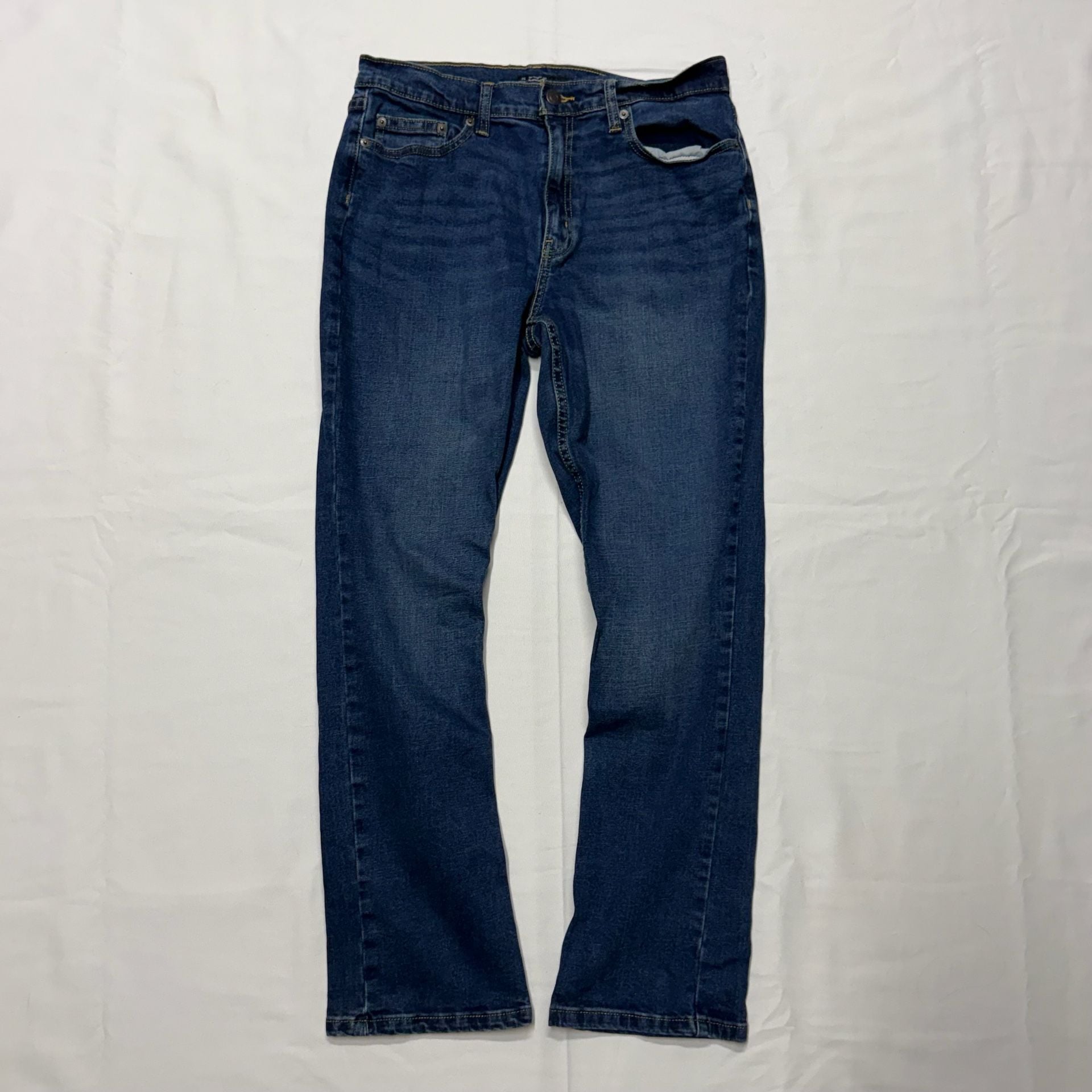 Member's Mark Straight Fit Premium Stretch Jeans 32x30 Blue Denim 2