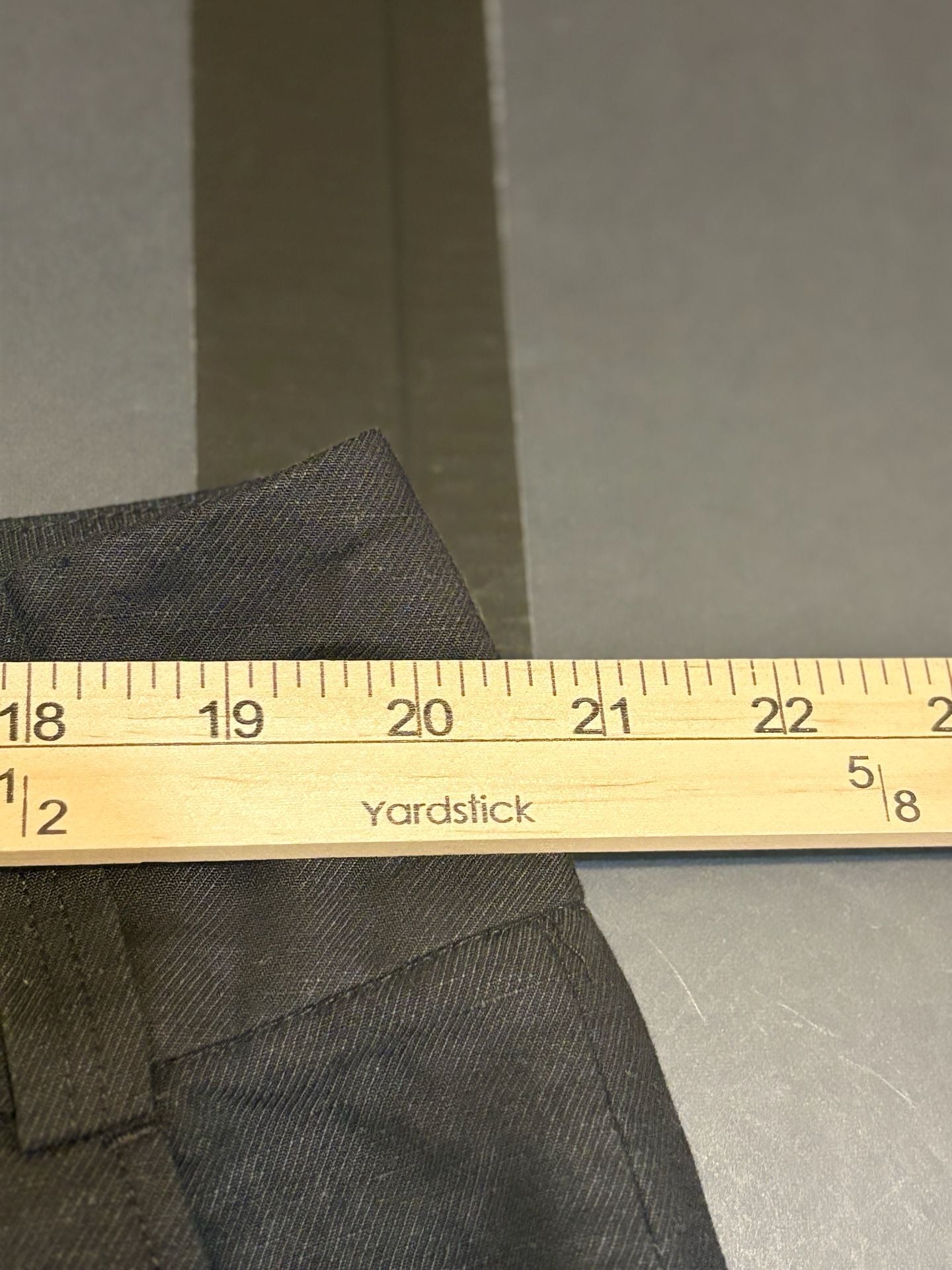Sharagano Wide Leg Pants Size 18 Black Linen Rayon Suit Trousers 5