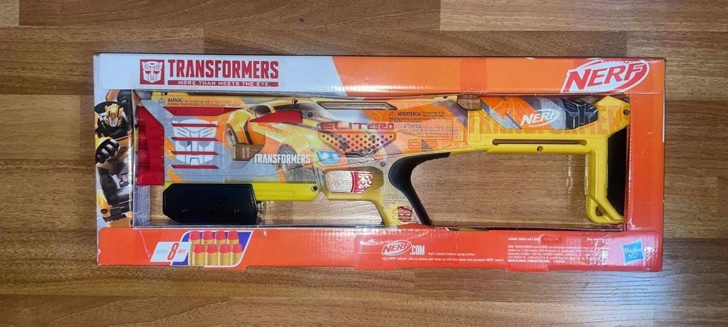 Nerf Transformers Elite 2.0 Bumblebee Blaster New in Box 2
