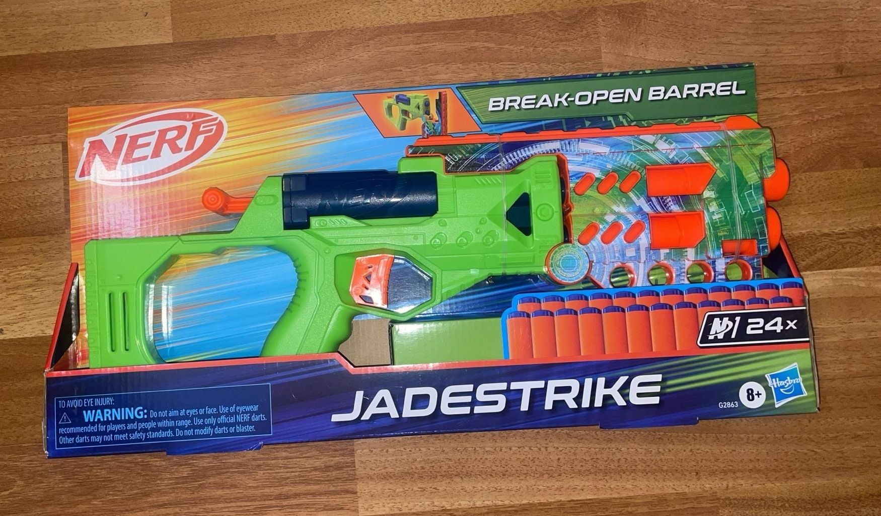 Nerf Jade Strike Break-Open Barrel Blaster New 1