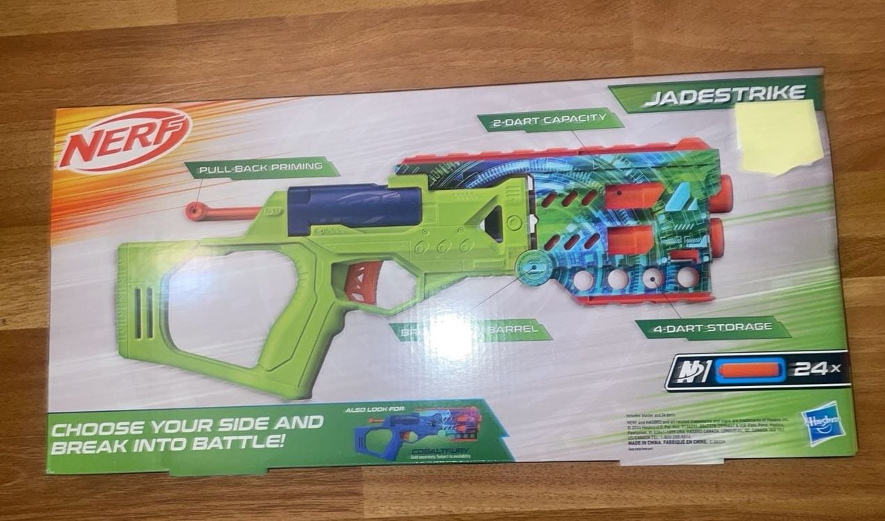 Nerf Jade Strike Break-Open Barrel Blaster New 2