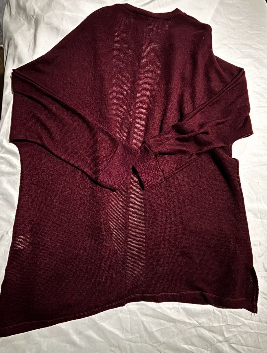 AEO Burgundy Button down Cardigan Sweater XL 4