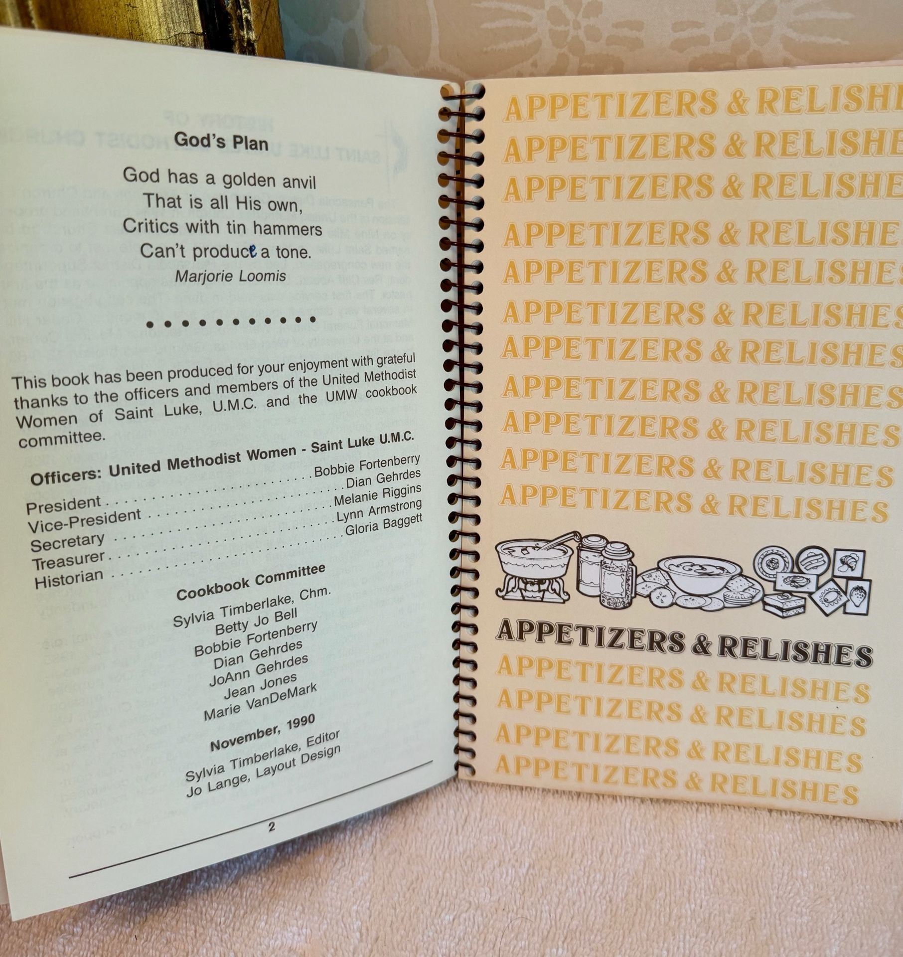 Vintage 1990 Not By Bread Alone Church Cookbook – Pensacola FL – Spiral Bound 5