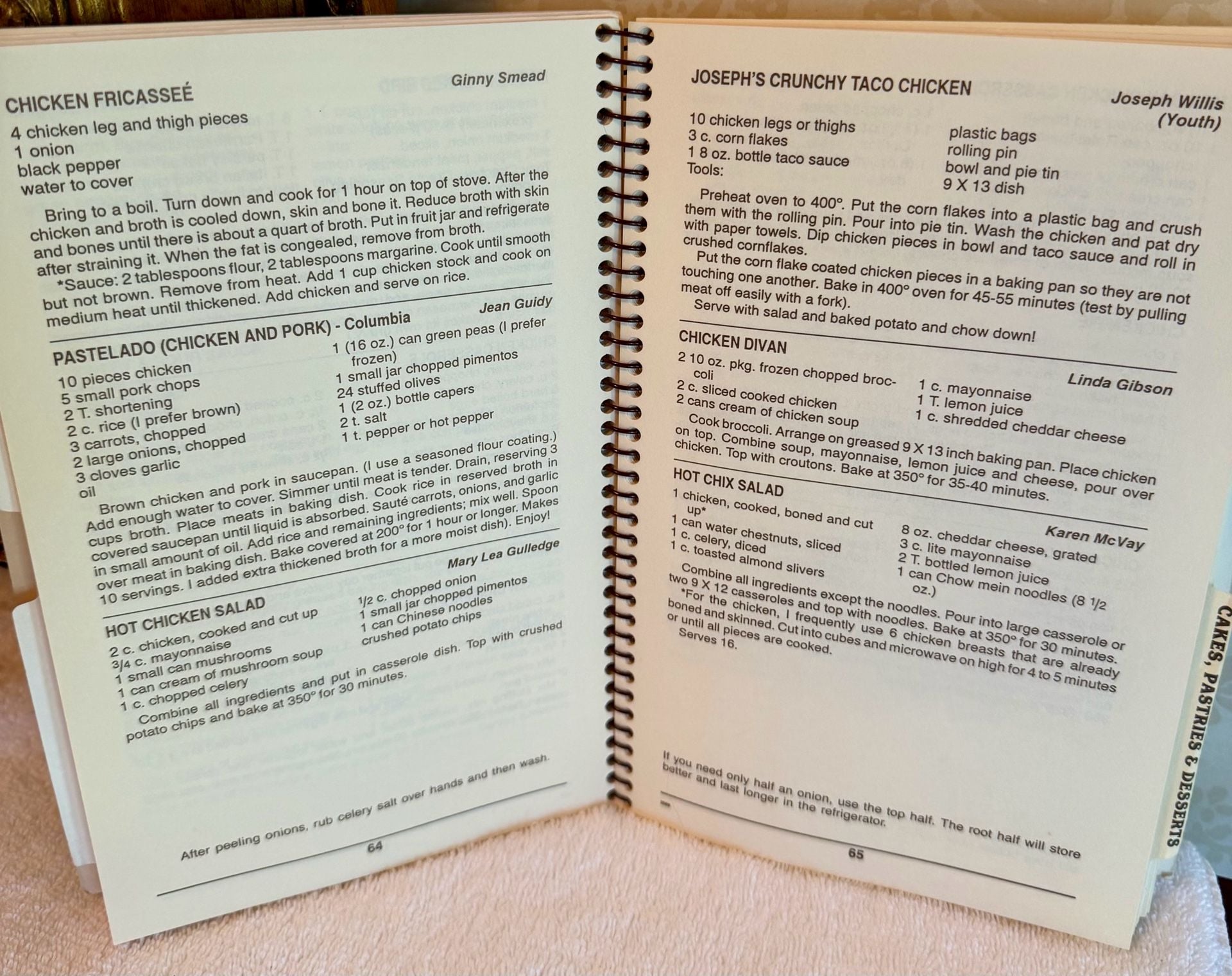 Vintage 1990 Not By Bread Alone Church Cookbook – Pensacola FL – Spiral Bound 13