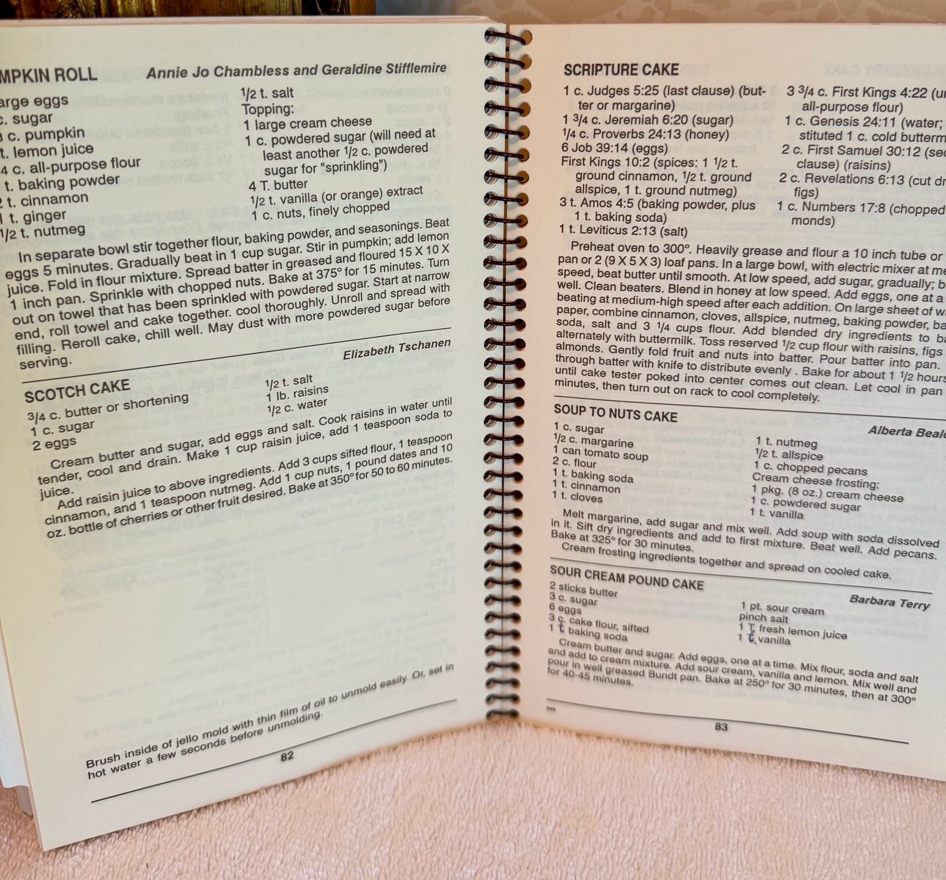 Vintage 1990 Not By Bread Alone Church Cookbook – Pensacola FL – Spiral Bound 9