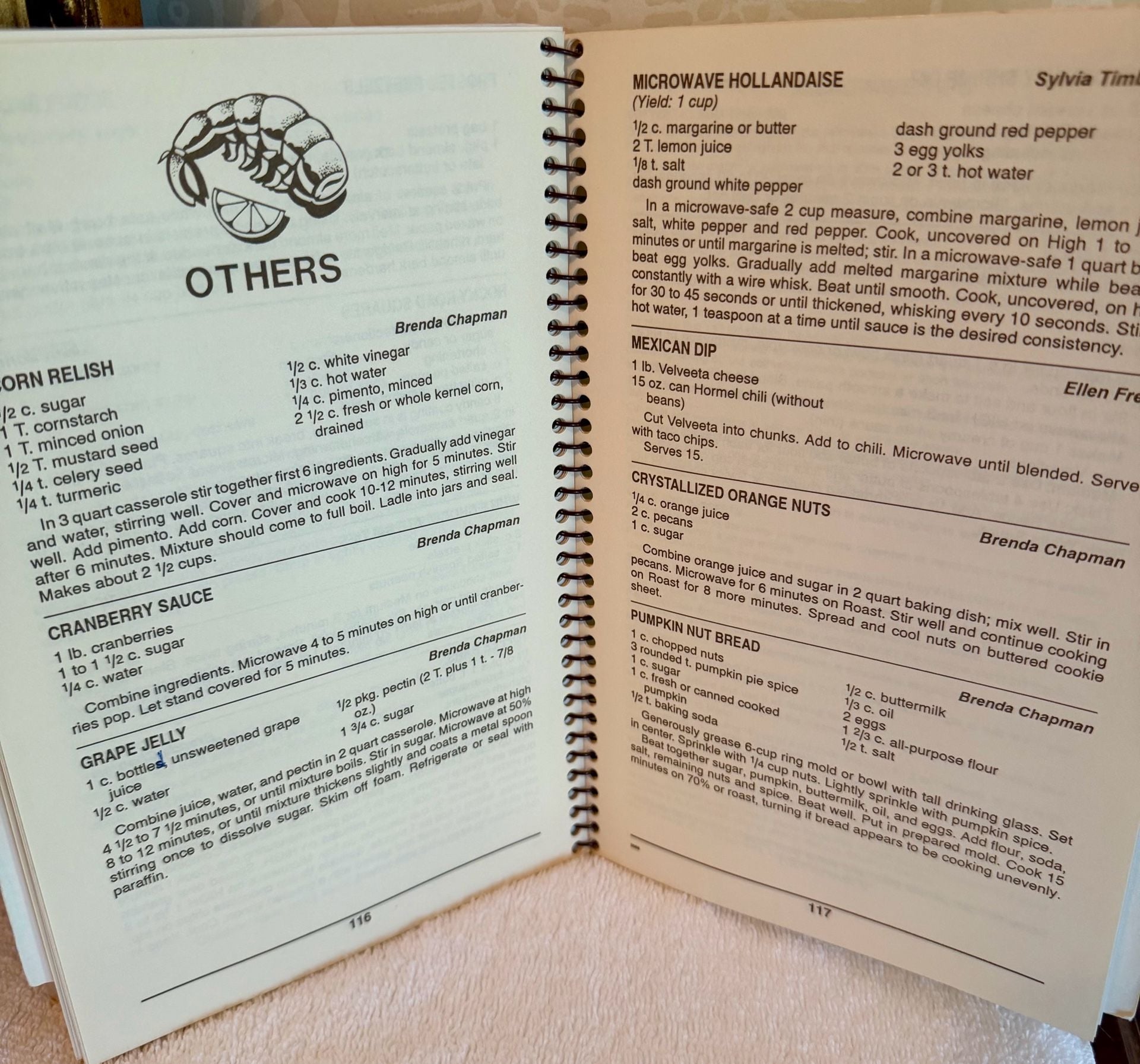 Vintage 1990 Not By Bread Alone Church Cookbook – Pensacola FL – Spiral Bound 11
