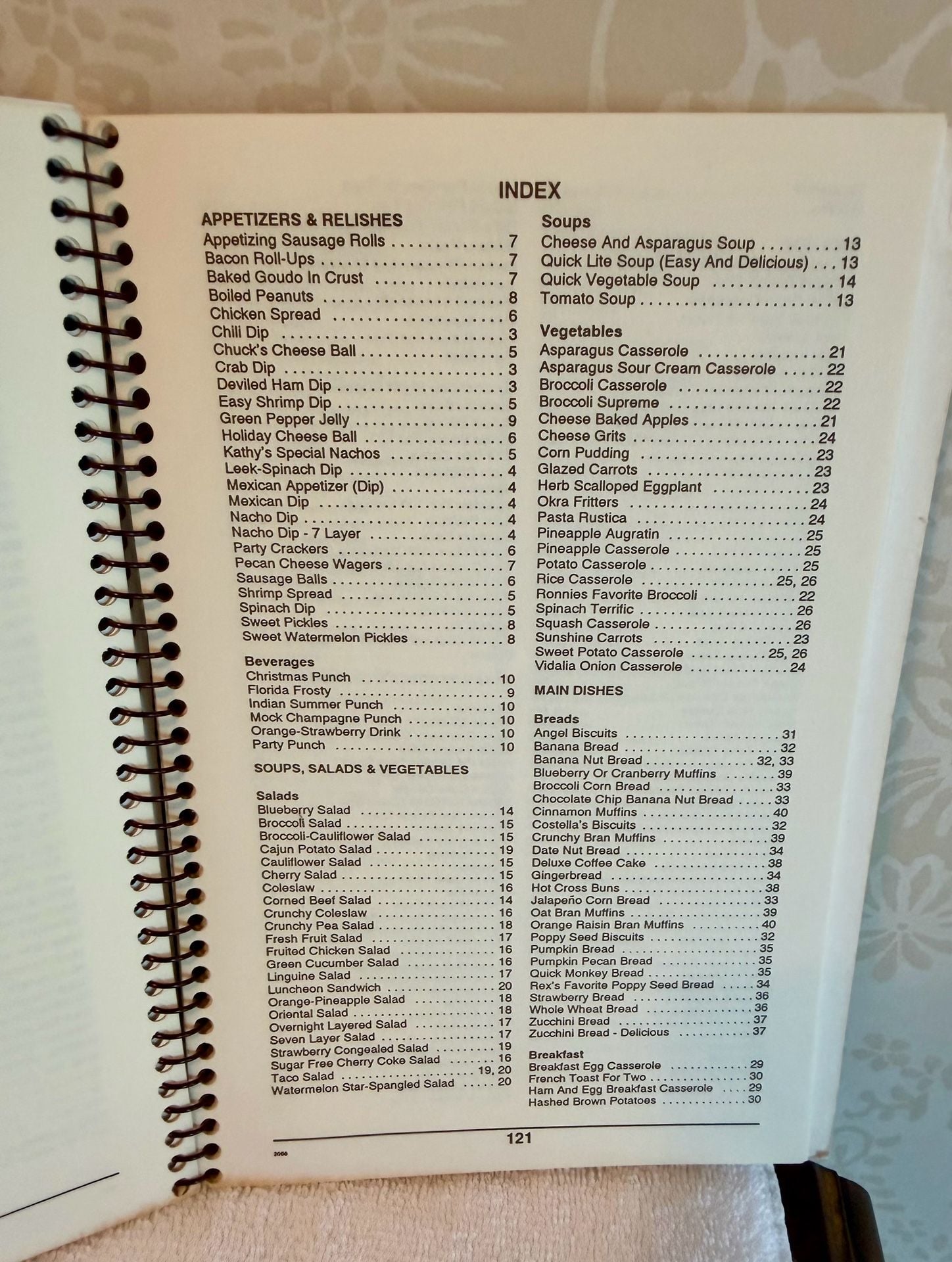 Vintage 1990 Not By Bread Alone Church Cookbook – Pensacola FL – Spiral Bound 12
