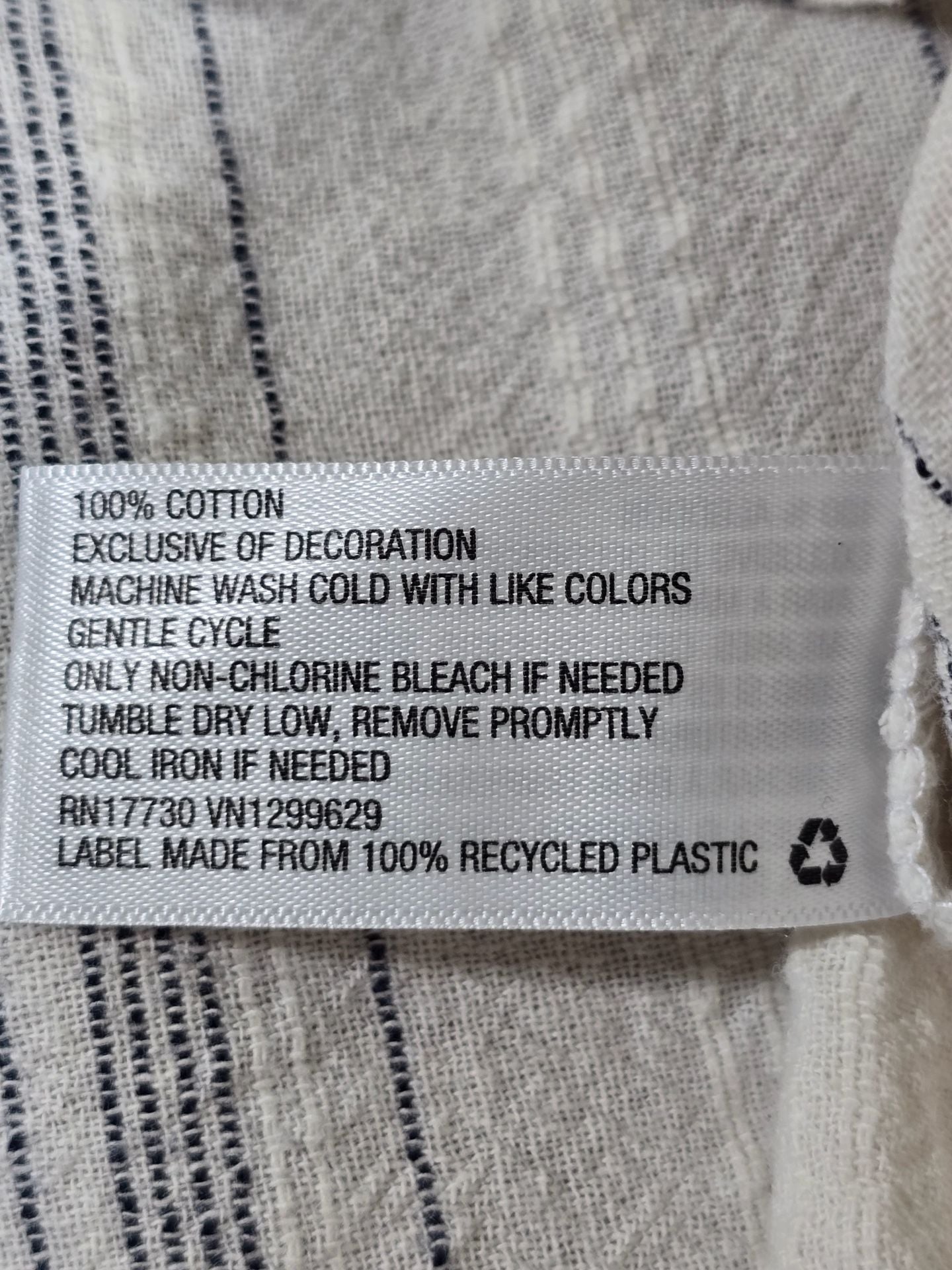 Knox Rose Embroidered Striped Boho Tassel Tunic Dress Cream Navy M 8