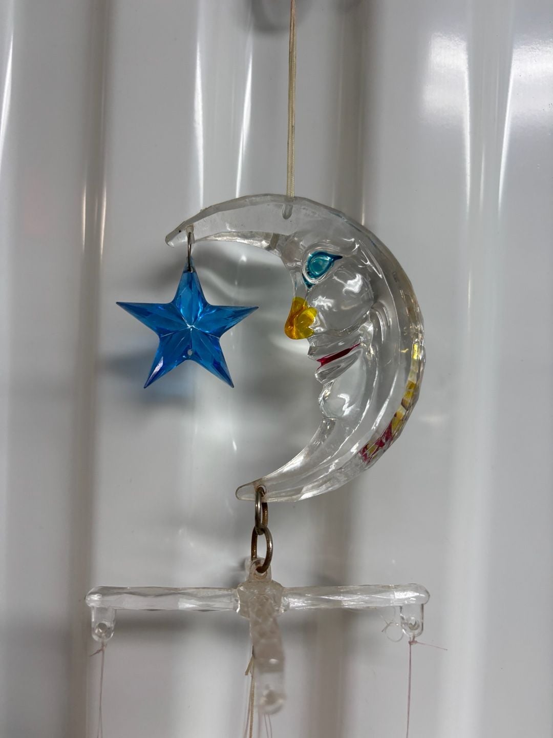 Glass Moon And Stars Wind Chime 2