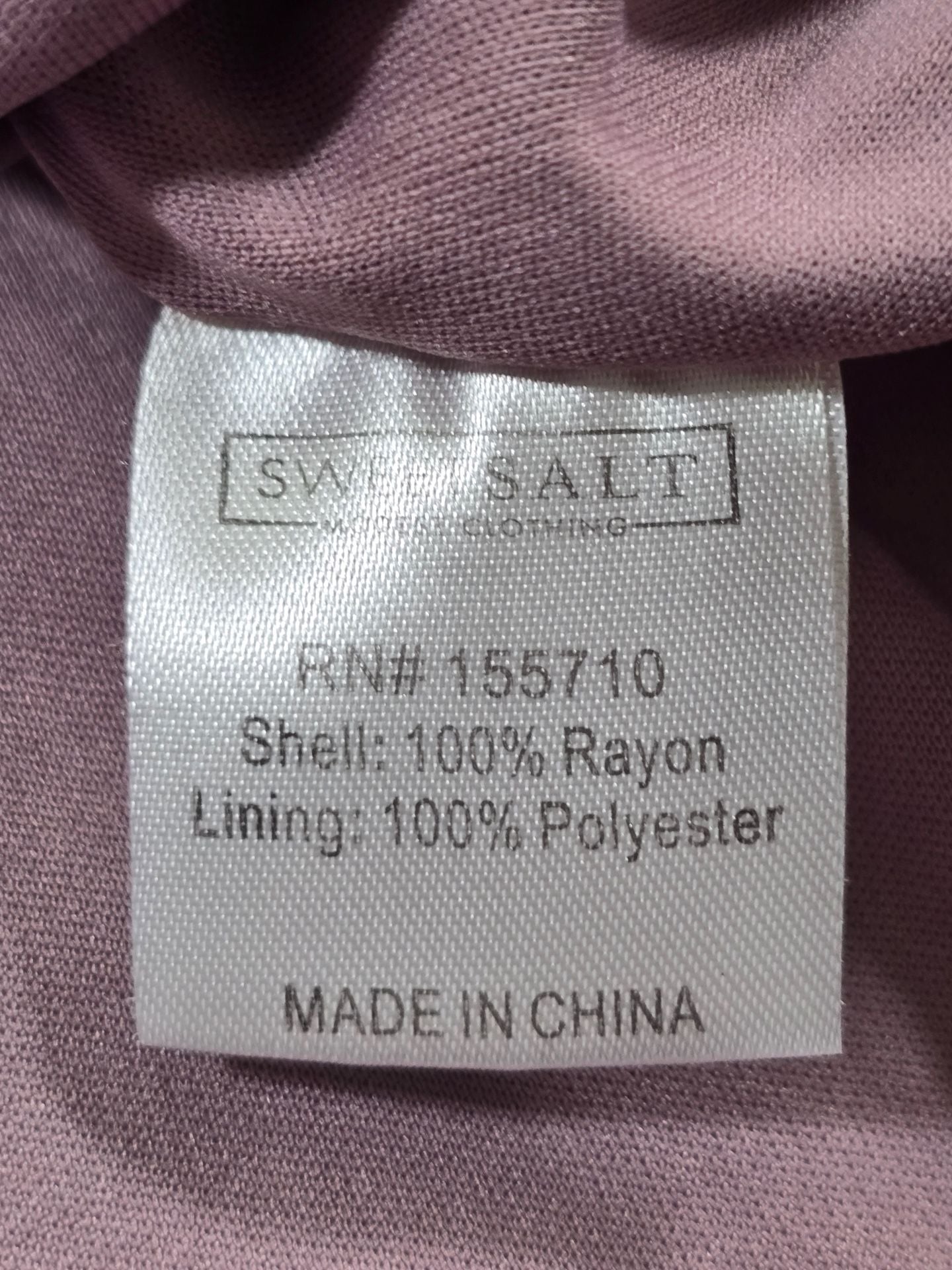 SweetSalt Purple Floral Embroidered Modest Midi Dress Side Tie Size L 8