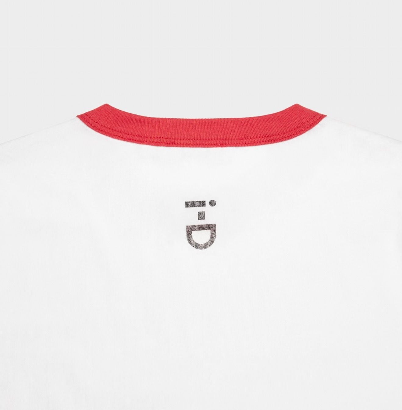Artizia I-D Mother Graphic Ringer T-Shirt White Red size medium 5