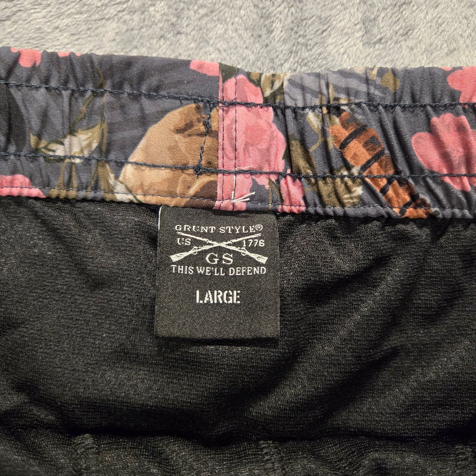 Grunt Style Shorts Floral Skull Print Size XL 9