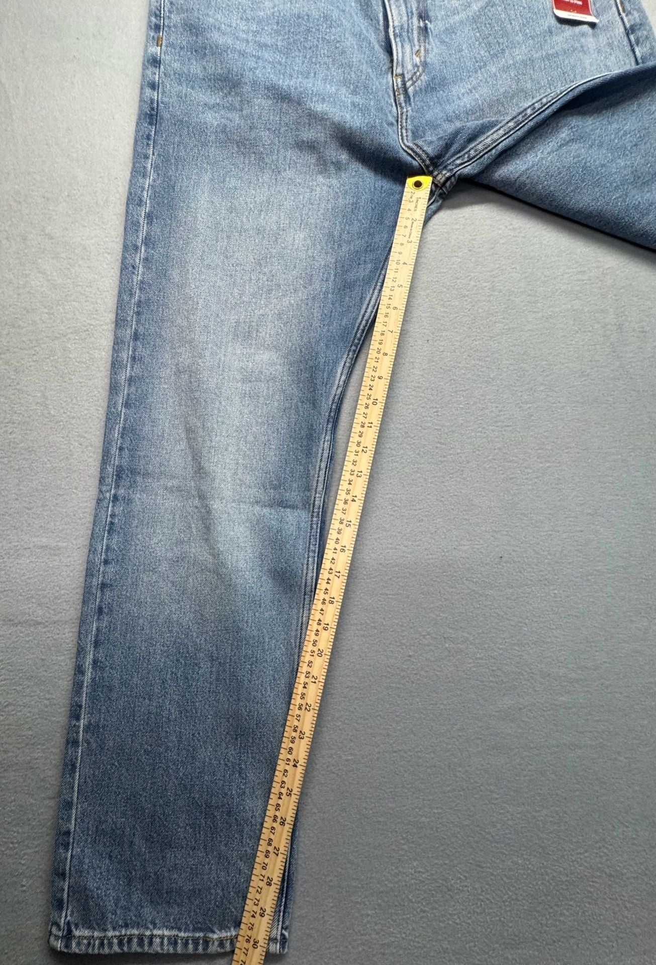Levi Strauss Signature Original Straight Jeans 38x32 Light Wash 8