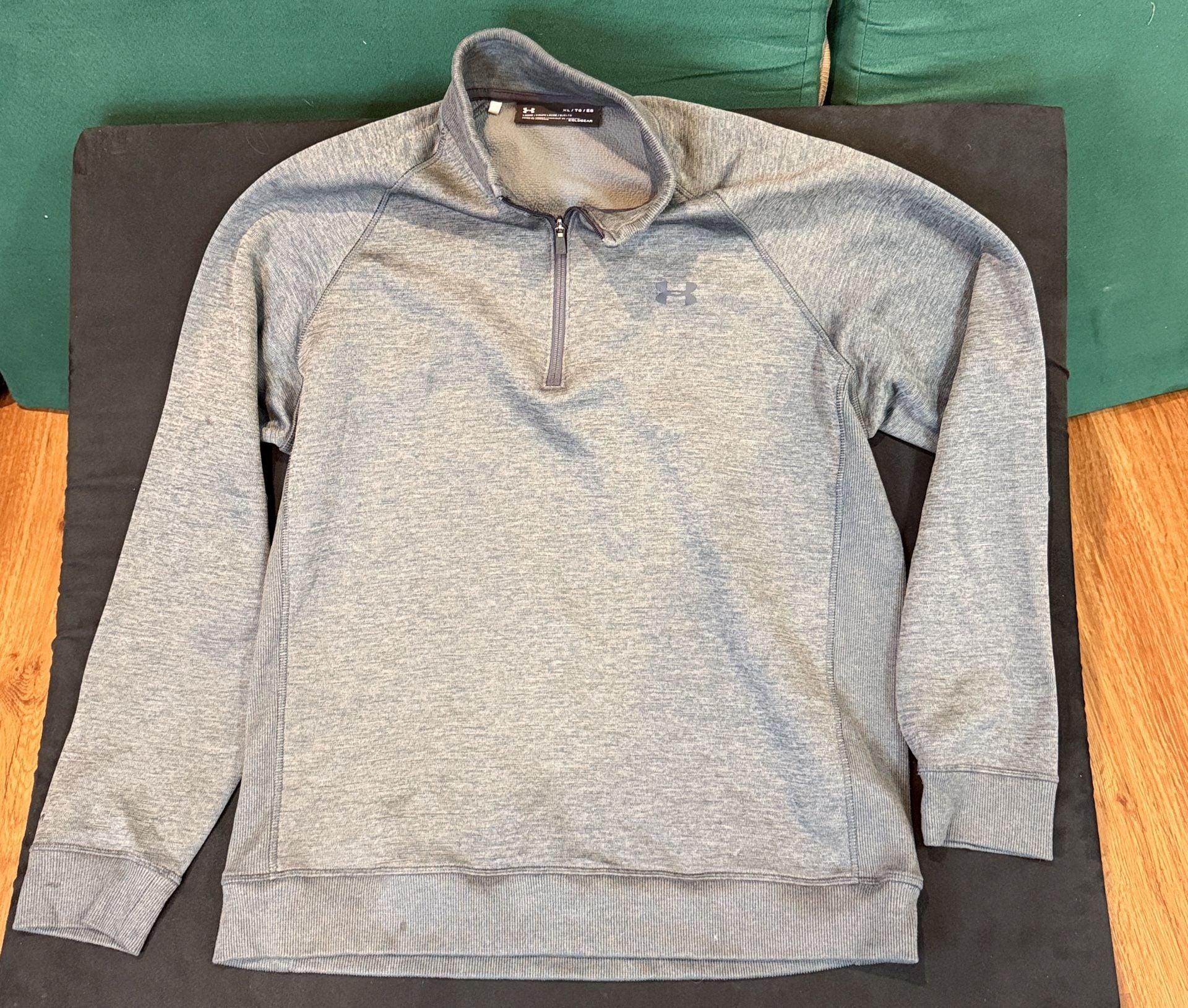 Under Armour ColdGear 1/4 Zip Pullover Size XL Gray Heather 2