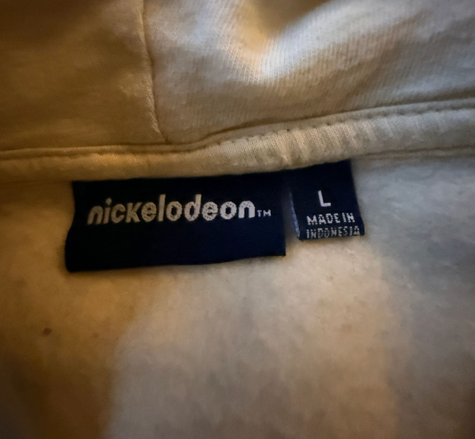 Nickelodeon SpongeBob SquarePants Hoodie Size L Yellow Graphic Pullover. unisex (men's and women's). 3