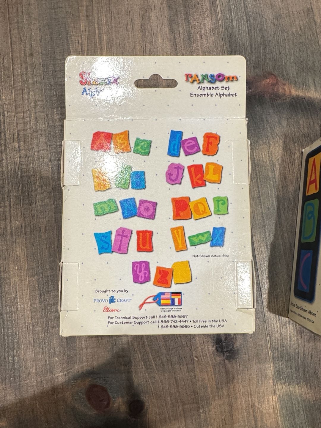 Sizzix Alphabars Ransom And Doodle Block Alphabet Sets Lot of 2 3