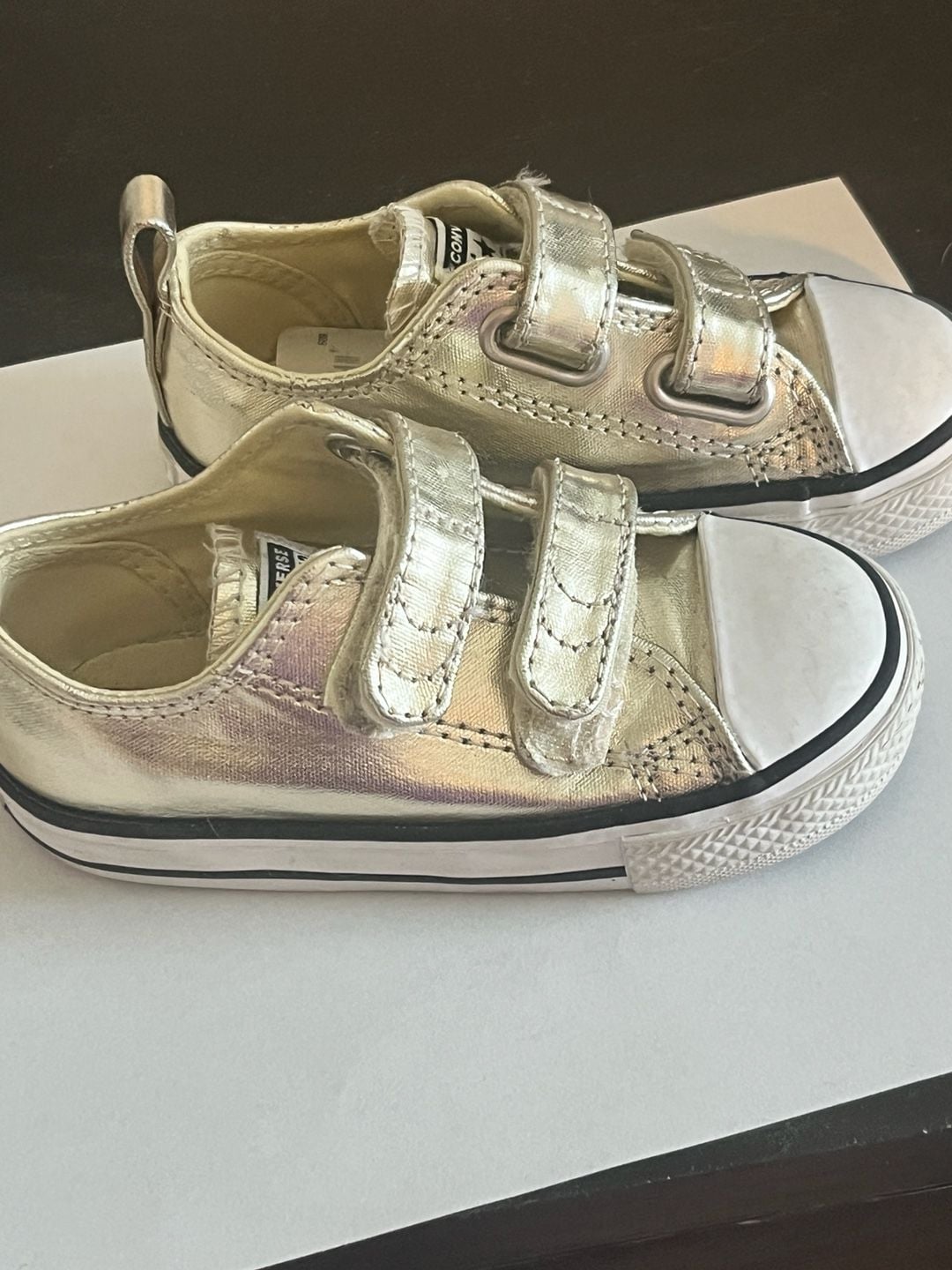 Converse All Star Sneakers Gold Metallic kids 3