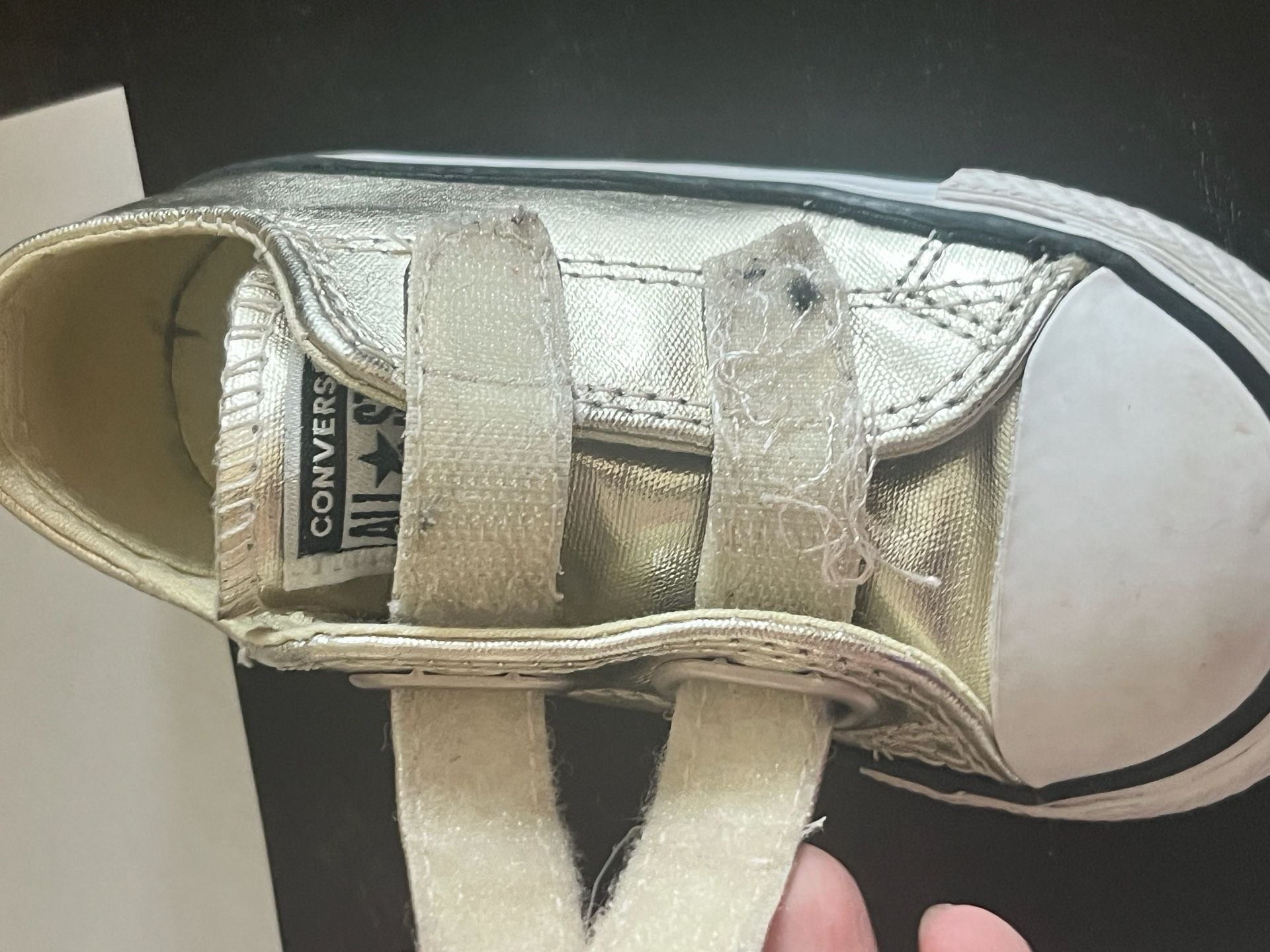 Converse All Star Sneakers Gold Metallic kids 8