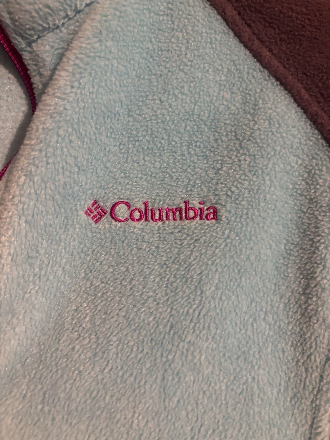 Columbia Fleece Jacket Size L (14/16) Blue Gray Full Zip 3