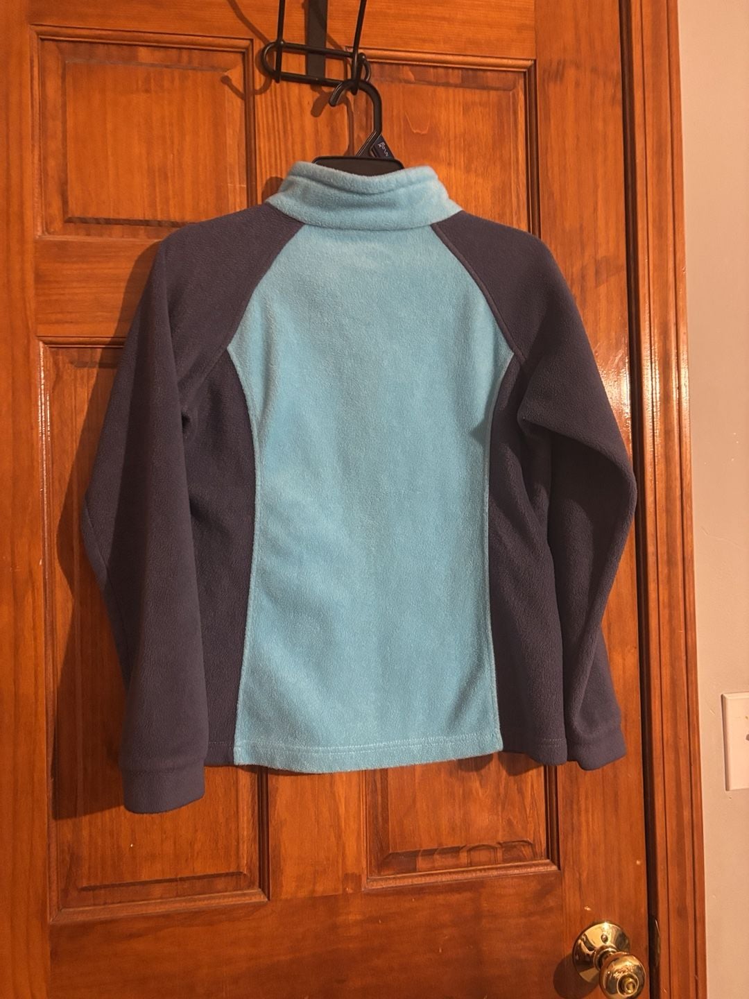 Columbia Fleece Jacket Size L (14/16) Blue Gray Full Zip 5