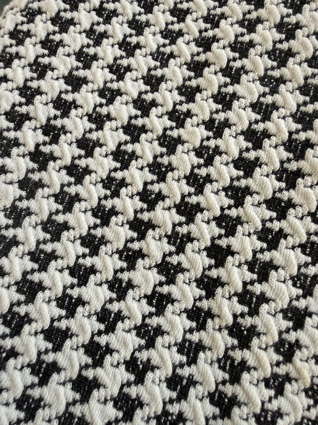 Chico's Houndstooth Skirt Size 2 Black White 3