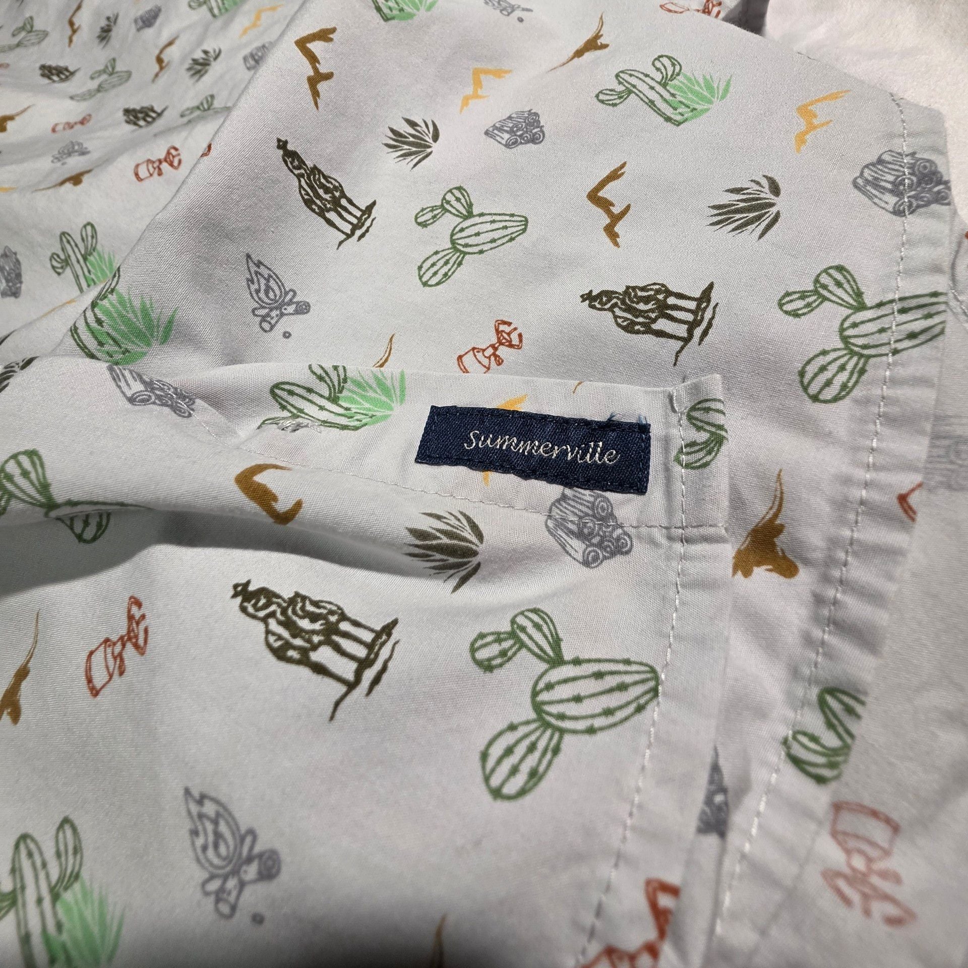 Magellan Outdoors Classic Fit Short Sleeve Shirt XL Cactus Print 5