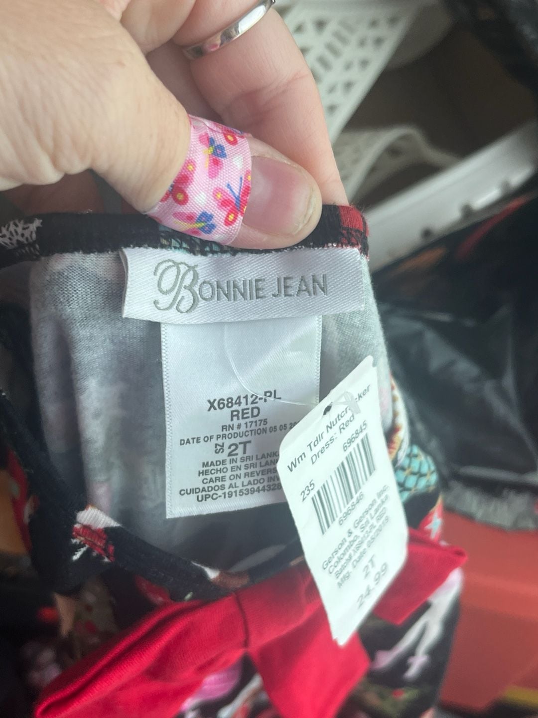 Bonnie Jean Nutcracker Dress Size 2T Christmas Holiday Bow 7