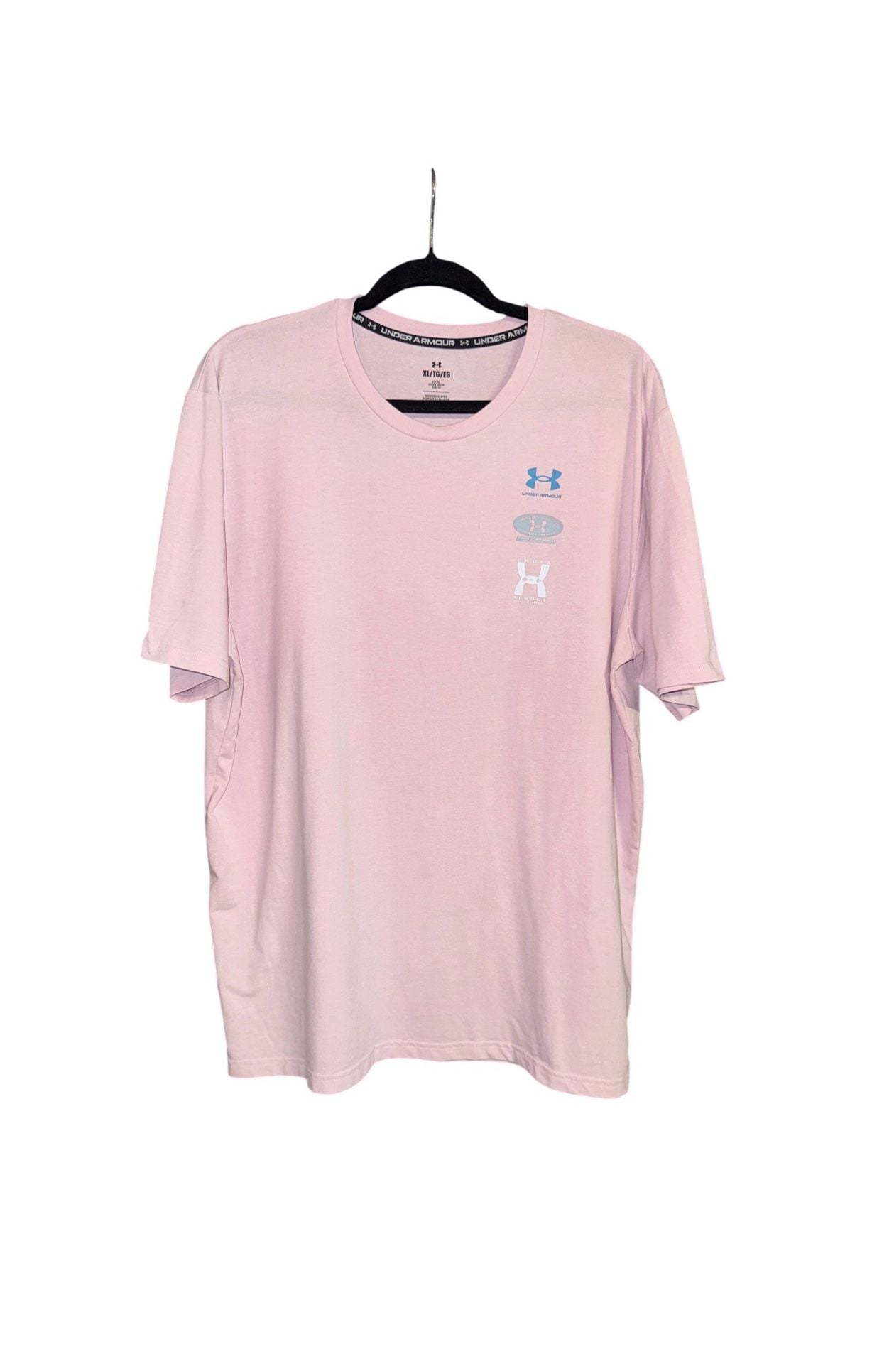 Under Armour T-Shirt Size XL Pink Graphic Logo 2