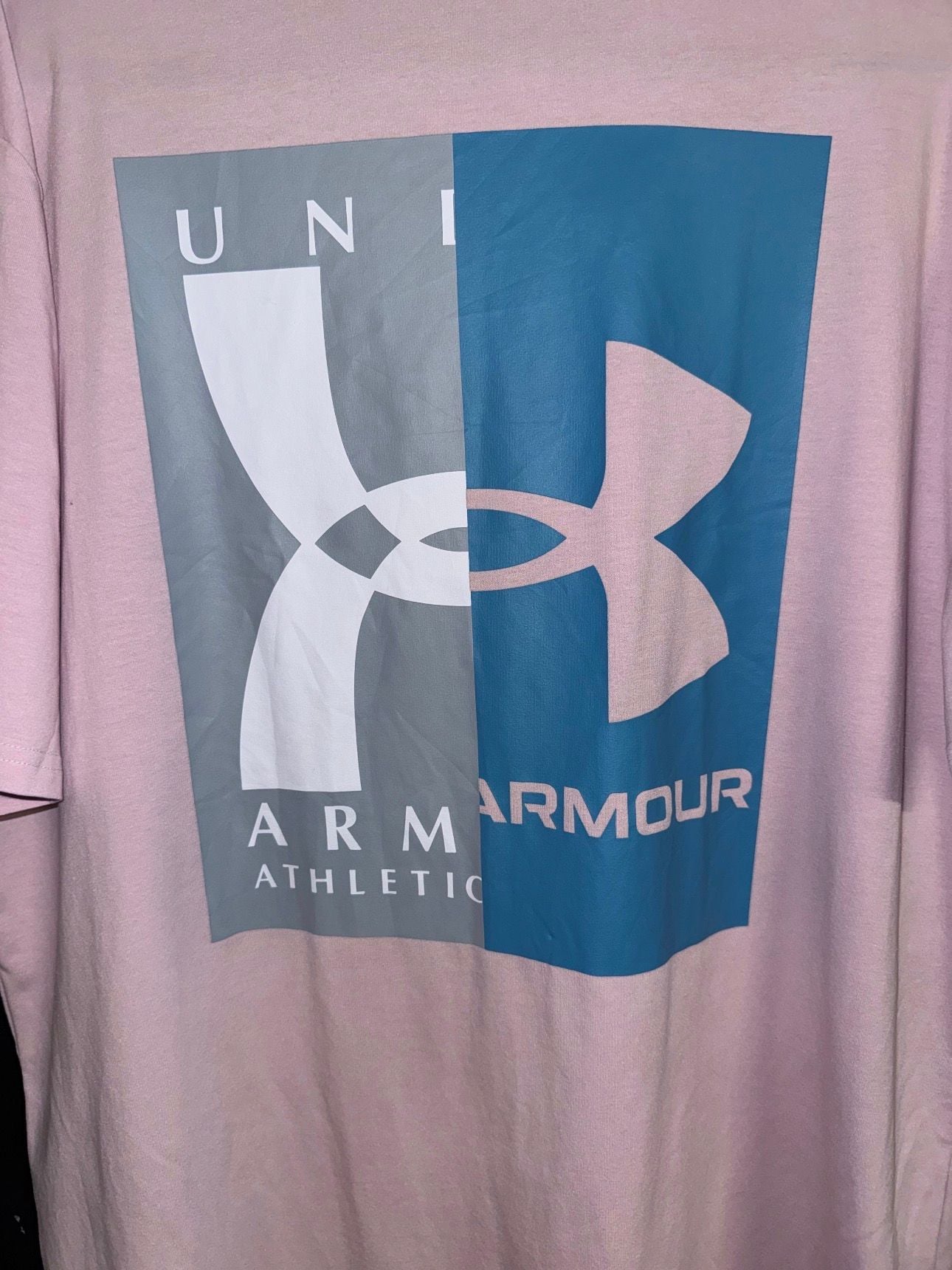 Under Armour T-Shirt Size XL Pink Graphic Logo 5