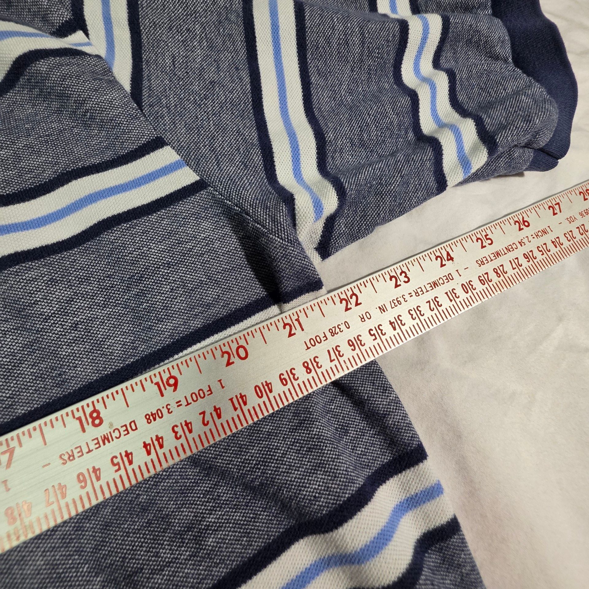 Polo Golf Ralph Lauren Striped Polo Shirt Size L Blue White 7