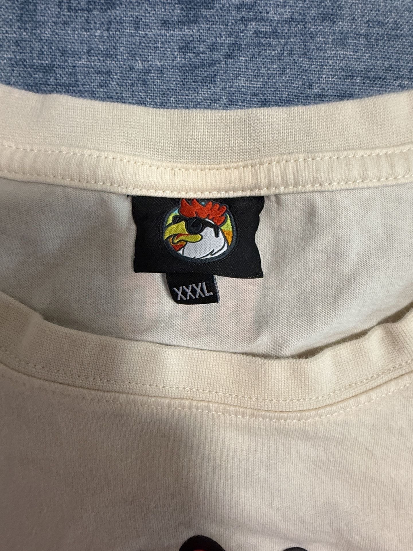 BFC Graphic T-Shirt XXXL Beige Chicken Rooster 5
