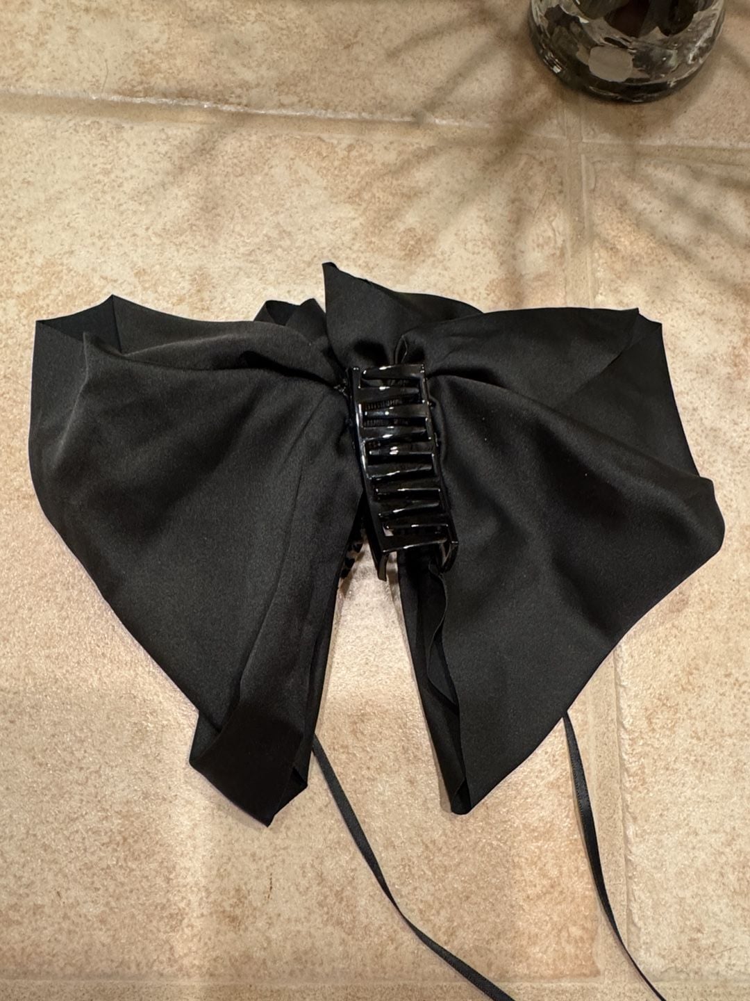 Leopard Print and Black Hair Bow Clip 4