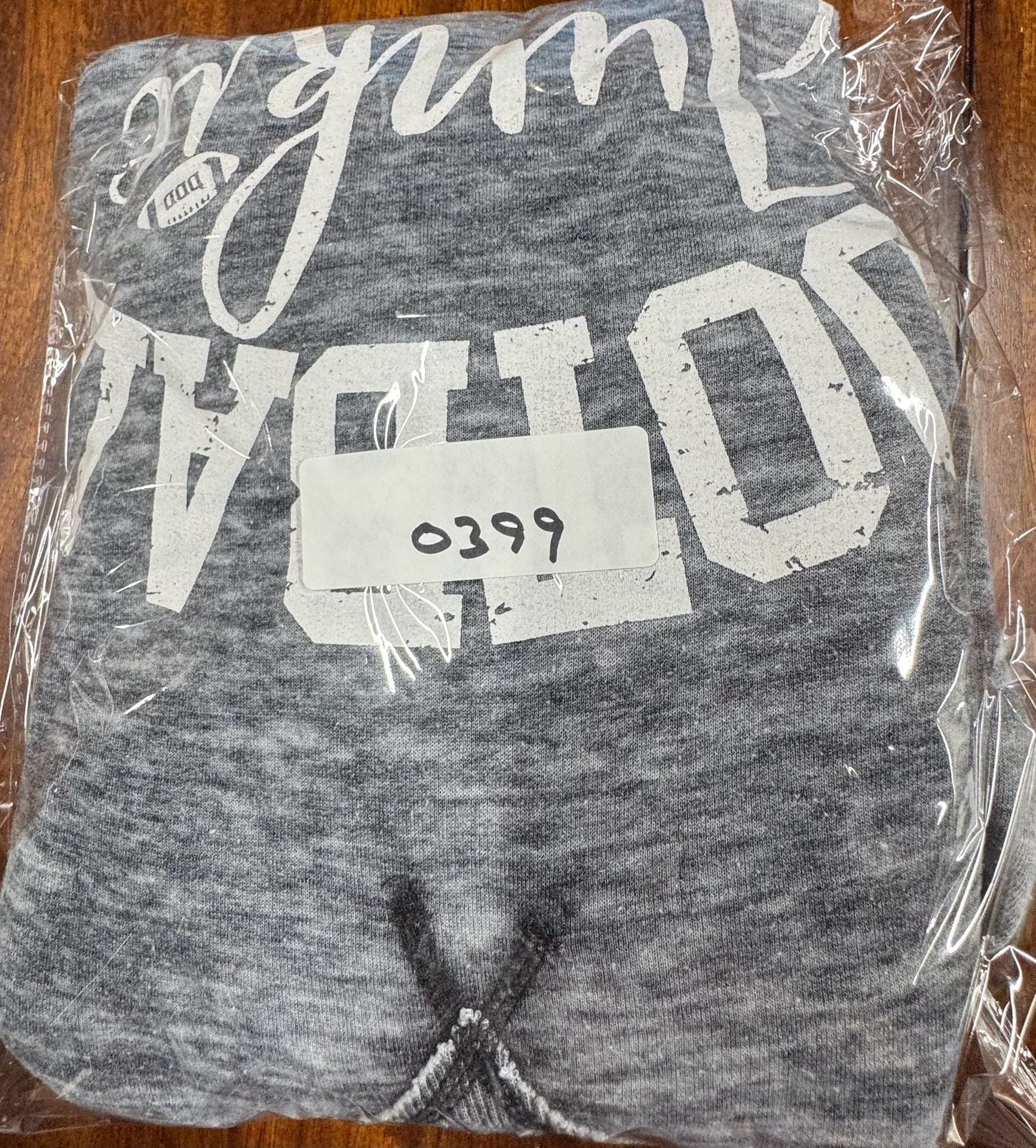 J America Football Junkie Hoodie Sweatshirt Gray 11